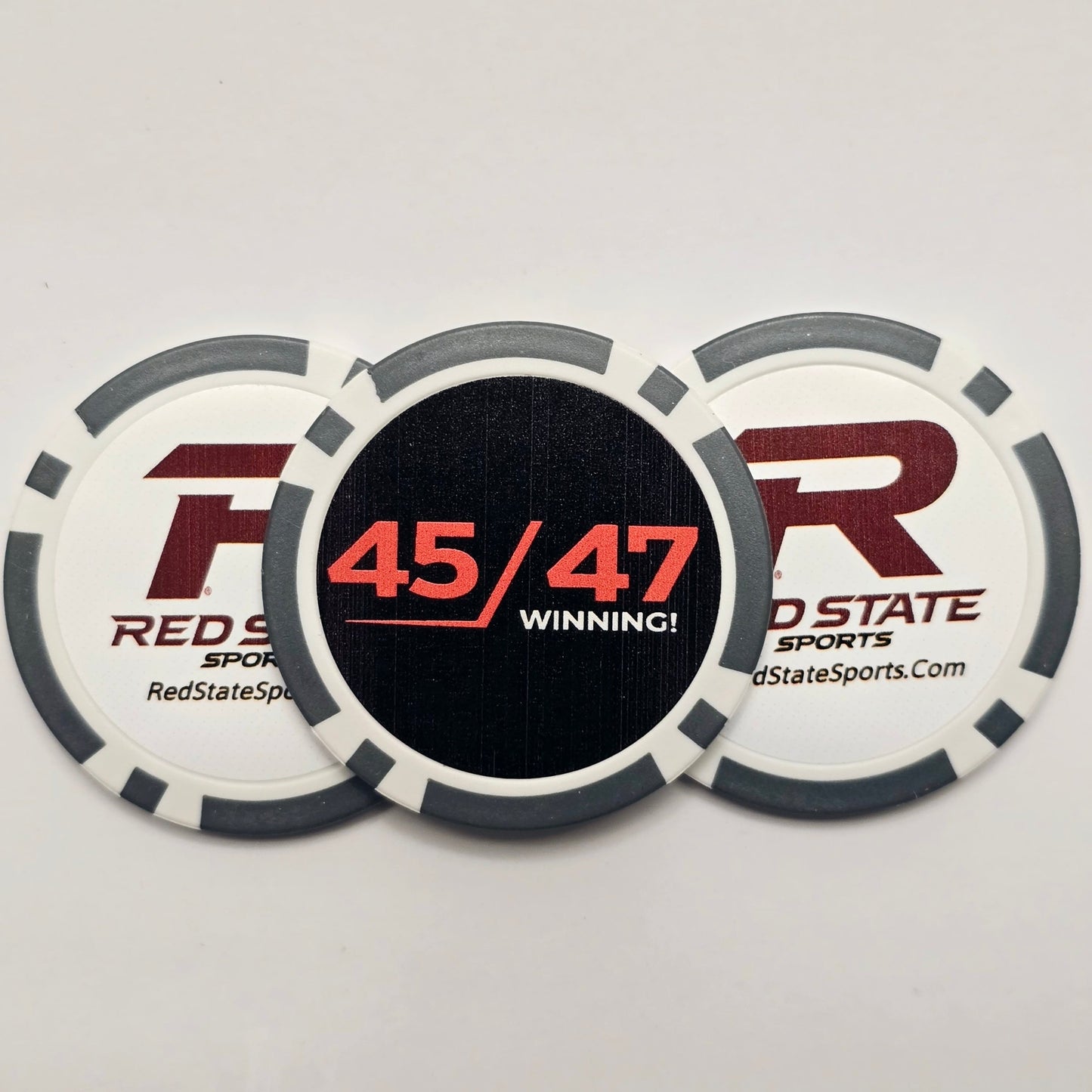 45/47 Winning! - Ball Marker Poker Chip